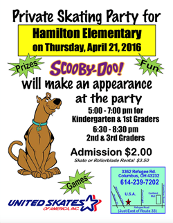 Hamilton Elementary Skating Party!!!