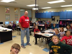 Mr. Josh Durig, selected as HES Teacher of the month for September!