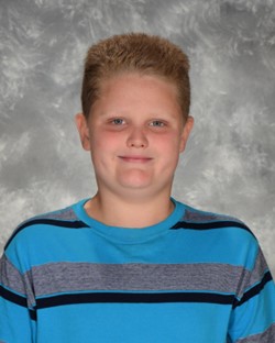 Hayden D. nominated November's Student of the Month