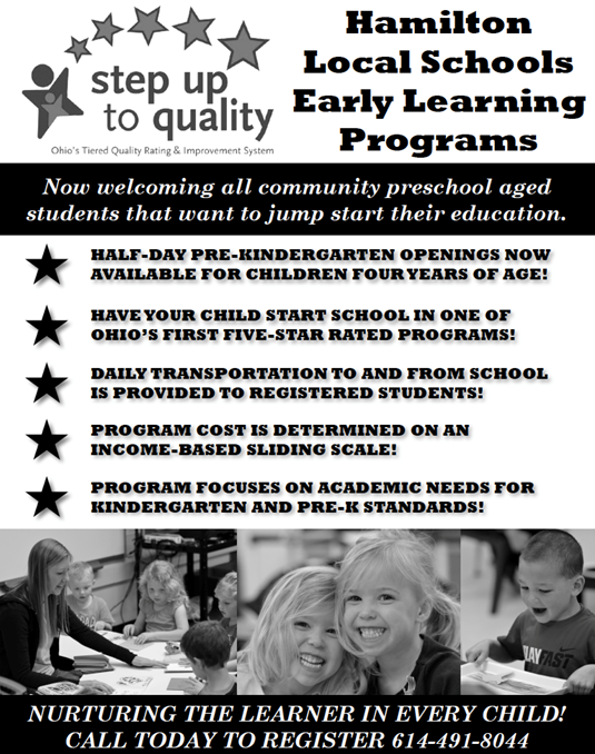 Click the image for PDF of Hamilton Preschool Promo Ad