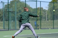 Alex hitting Backhand