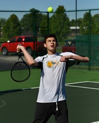 Garrett serving